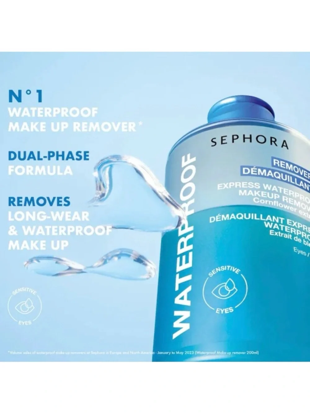 3/$12 Sephora Express Waterproof Makeup Remover .67oz